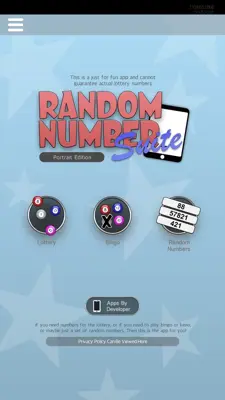 Random Number Suite PE android App screenshot 4